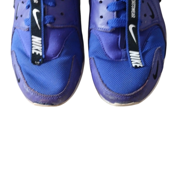AIR HUARACHE RUN PREMIUM ZIP TRAINERS PURPLE AND BLUE SNEAKERS SIZE 7.5 - Picture 4 of 12